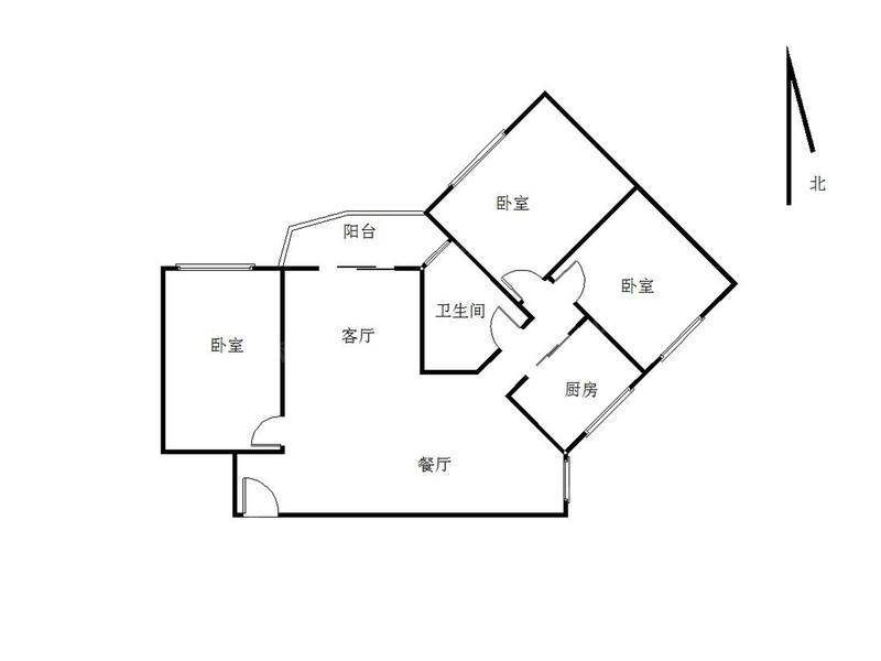 深圳华昱苑户型照片_华昱苑 3室2厅89.9m²普通装修